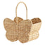 Butterfly Shaped Woven Straw Basket with Handles, Handmade Grass Woven Gift Basket for Easter Eggs, Chocolate Candy & Holiday Gift Giving -ZENG-091615