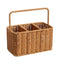 Woven Caddy Organizer with Handle – Divided Storage Basket for Desk, Kitchen & Home-091610-cc
