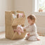 Stackable Woven Storage Bins with Open Front | Decorative Organizer for Books, Toys, Clothes & Living Room Storage-cc-092012