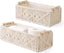 Ivory Boho Macrame Storage Baskets - Set of 2