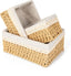 Lined Paper Rope Counter Baskets - Set of 3