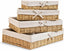 Lined Shelf Storage Baskets - Set of 4