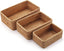 Stackable Rattan Catchall Baskets - Set of 3
