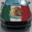 Mexican Flag Aztec Design Car Hood Cover - Universal Fit for Most Trucks SUVs, Car Accessories, Auto Accessories, Patriotic Decoration for Holidays & Celebrations, Cars Accessories