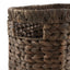 Hand-woven natural magazine basket