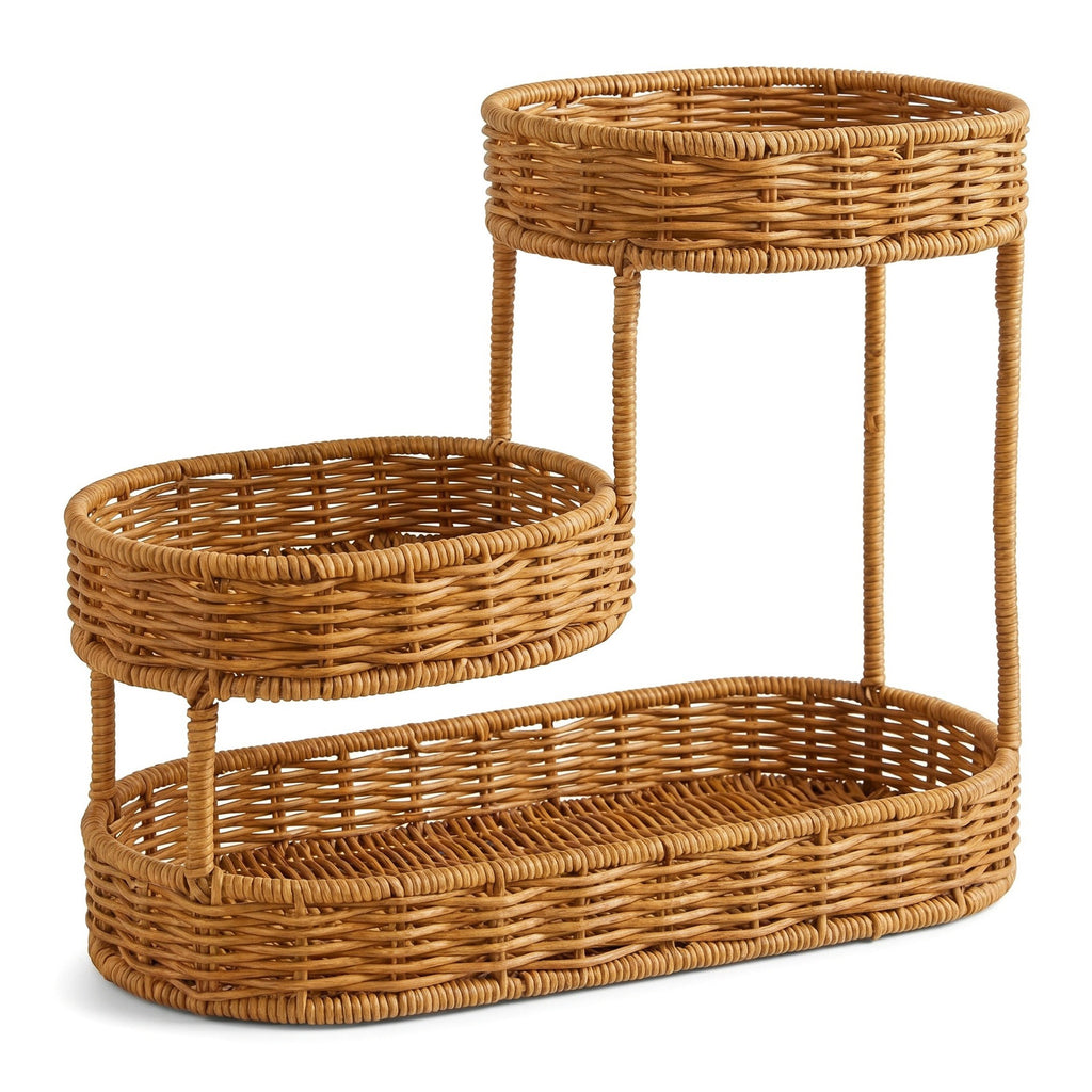 3-Tier Woven Storage Organizer – Countertop Basket Rack for Kitchen, Bathroom & Vanity-cc-091716