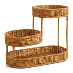 3-Tier Woven Storage Organizer – Countertop Basket Rack for Kitchen, Bathroom & Vanity-cc-091716