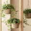 Handwoven Seagrass Hanging Planter Basket with Jute Rope, Woven Plant Pot Cover for Indoor Outdoor Hanging Plants, Boho Home Decor -ZENG-091601