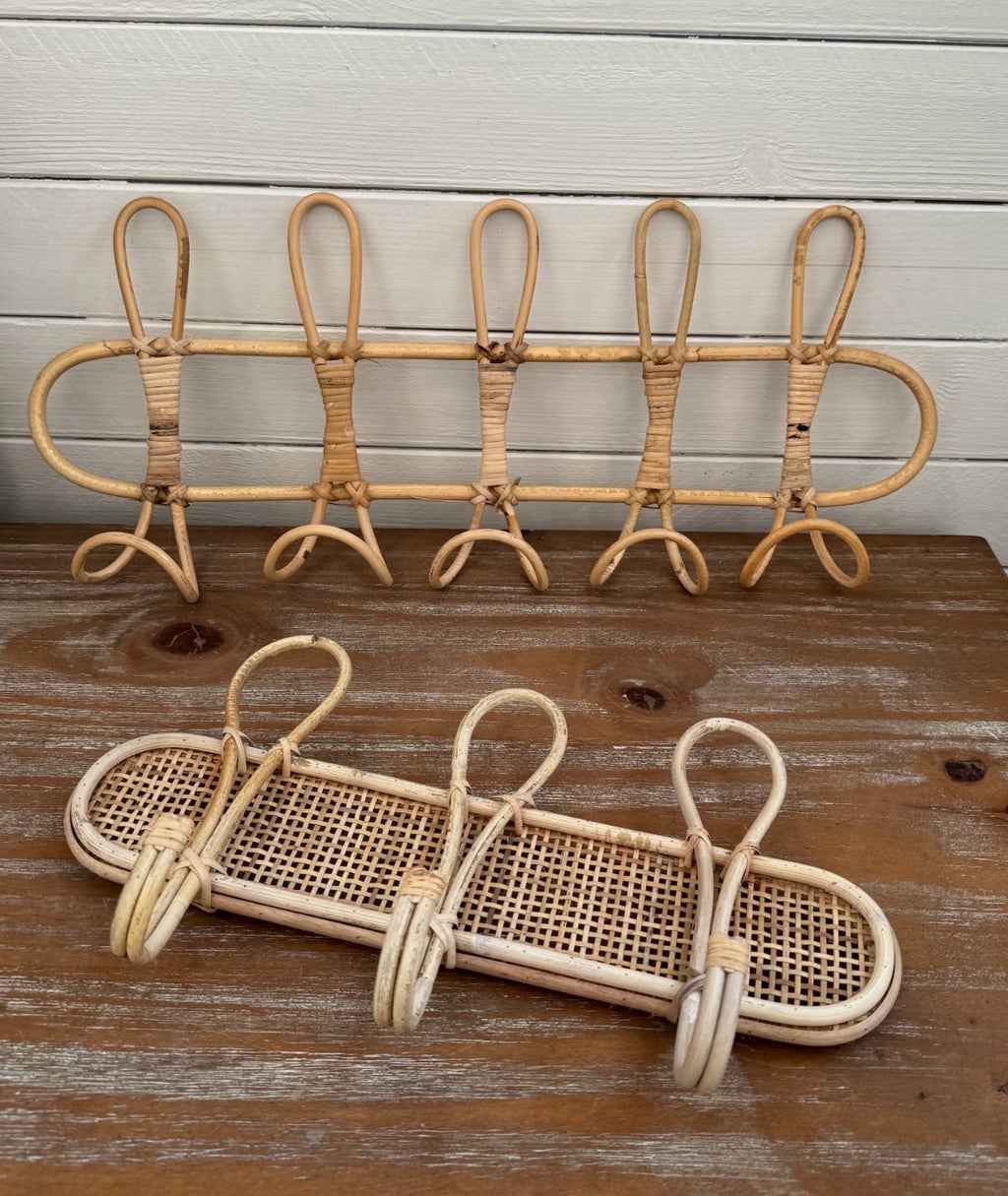Woven Wall Hook Rack – Decorative Entryway Coat Hanger for Hats, Bags, Towels & Clothes-091620-cc