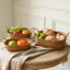 Woven Fruit & Bread Basket with Handles – Natural Rattan Storage Basket for Kitchen Countertop & Dining Table-cc-092408