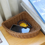 Woven Open Front Storage Basket – Decorative Organizer Bin for Shelves, Closet, Bathroom, Bedroom & Living Room-cc-091713