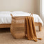 Large Woven Storage Basket with Handles, Decorative Laundry Hamper for Blankets, Toys & Bedroom Organization-cc-091813