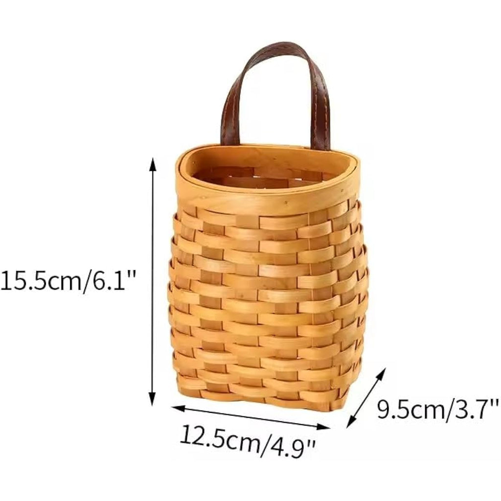 Handwoven Hanging Wicker Basket