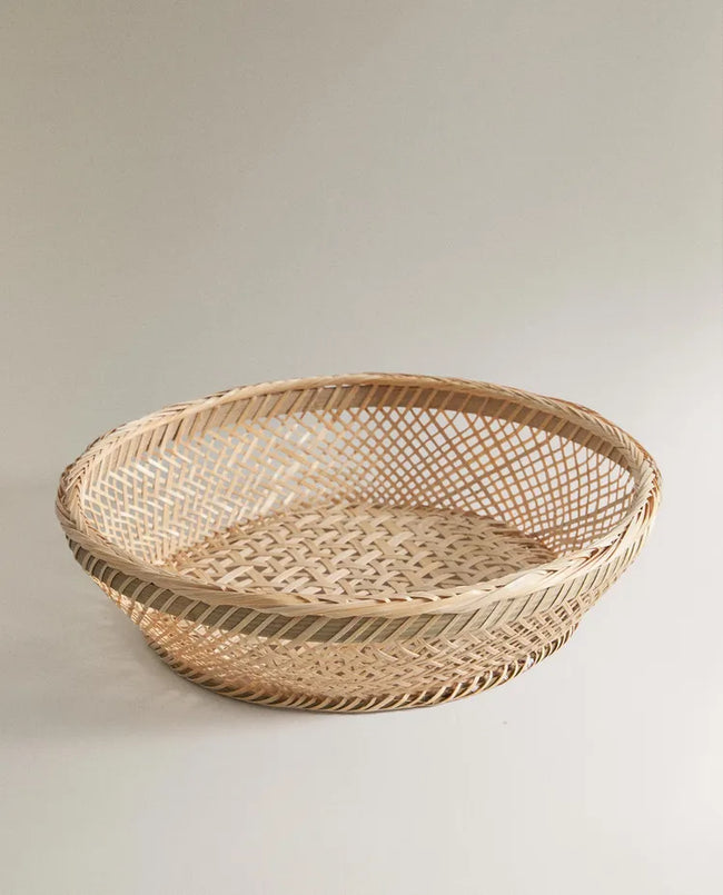 CESTA DE BAMB� TRENZADA Hover Image