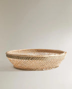 CESTA DE BAMB� TRENZADA