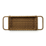 Woven Bathtub Tray with Handles – Spa Bath Caddy & Multipurpose Countertop Organizer-cc-091717