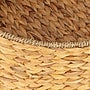 Household Essentials Round Handwoven Water Hyacinth and Seagrass Basket with