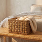 Rectangular Woven Storage Basket – Decorative Organizer Bin for Towels, Books, Shelves & Home Storage-cc-092003