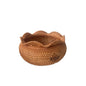 Decorative Woven Bowl Basket – Scalloped Edge Storage Basket for Fruit, Snacks, Keys & Home Decor-cc-091704