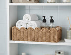 Scalloped Paper Rope Toilet Storage Basket