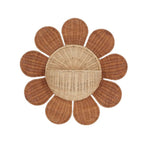 Natural Rattan Flower Wall Basket – Handwoven Hanging Storage Organizer for Bedroom, Nursery & Entryway-cc-091705