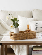 Water Hyacinth Toilet Paper Basket with Handles