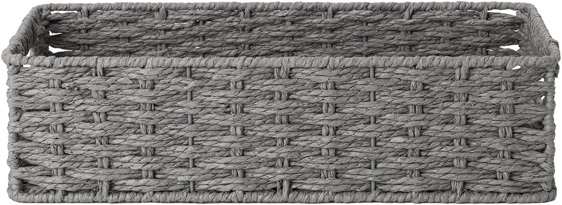 Water Hyacinth Toilet Paper Basket with Handles