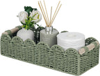 Scalloped Paper Rope Toilet Storage Basket