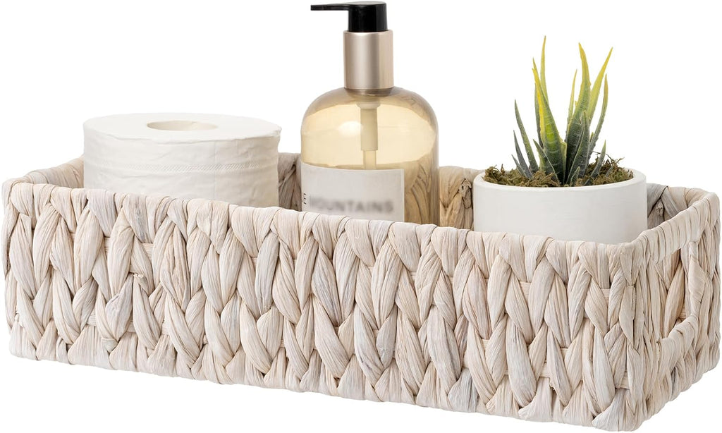 Water Hyacinth Toilet Paper Basket with Handles
