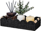 Scalloped Paper Rope Toilet Storage Basket