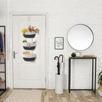 Three-Tier Wall-Mounted Woven Basket