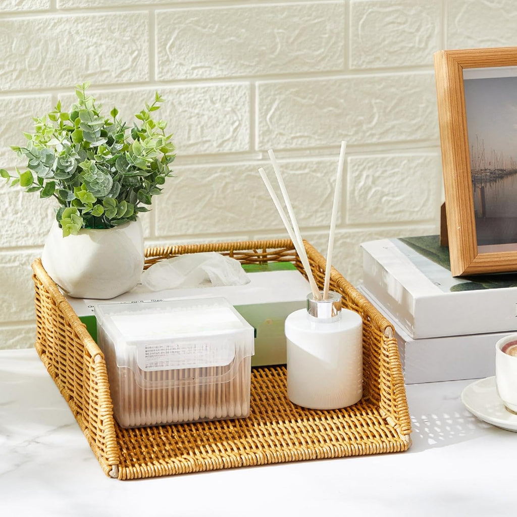 Woven A4 Desk Paper Trays - Set of 2