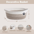 Mixed-Brown Woven Pet & Nursery Basket