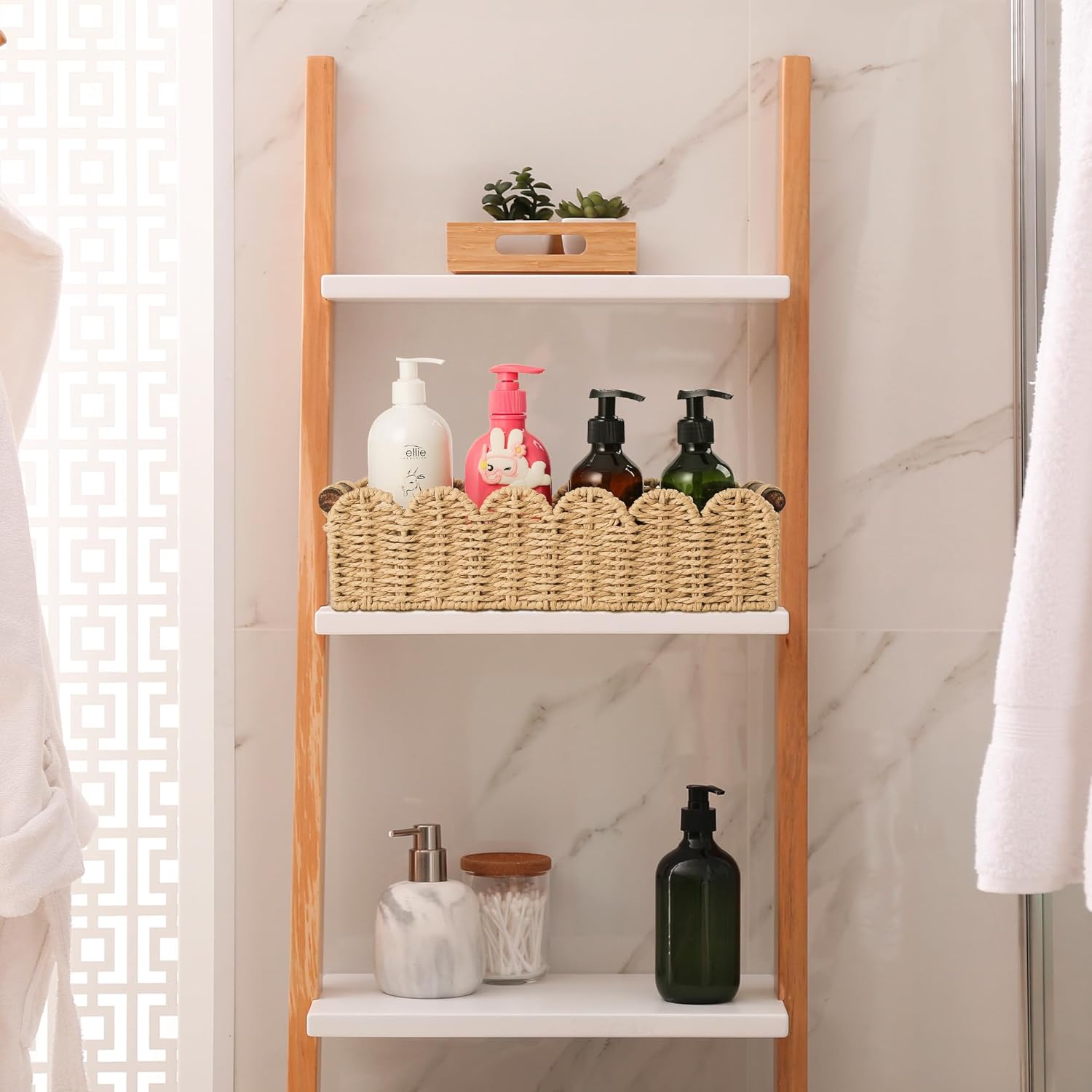 Wicker Toilet Paper Storage Basket