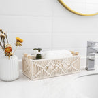 Ivory Boho Macrame Storage Baskets - Set of 2