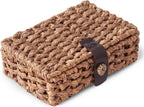 Large Water Hyacinth Decorative Box with Lid