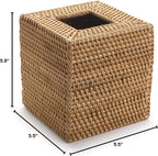 Natural Rattan Tissue Box Cover