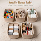 Small Cotton Rope Storage Baskets - Set of 5