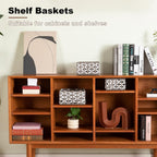 Handwoven Paper Rope Shelf Baskets