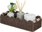 Scalloped Paper Rope Toilet Storage Basket