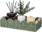 Scalloped Paper Rope Toilet Storage Basket