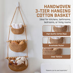 Cotton Hanging Fruit Basket