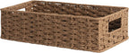 Water Hyacinth Toilet Paper Basket with Handles