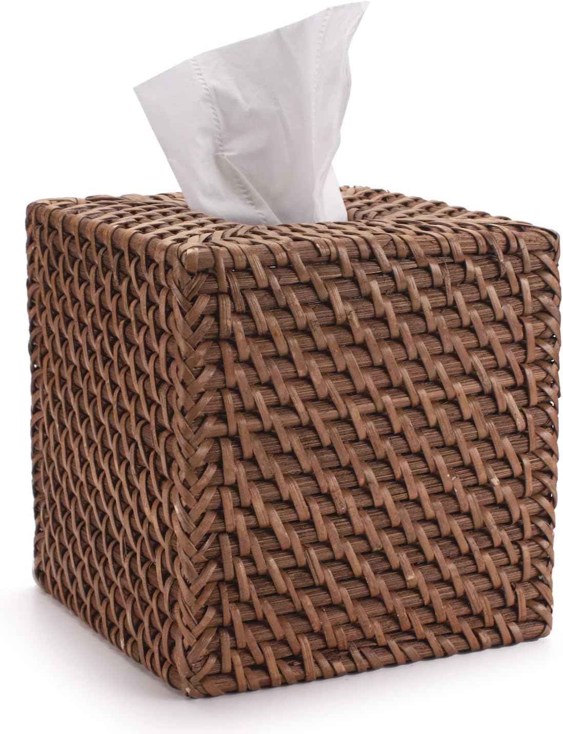 Natural Rattan Tissue Box Cover