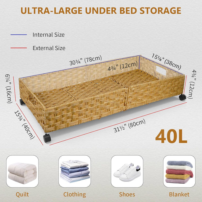 Caja de rat�n con ruedas para debajo de la cama Main Image