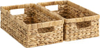 Medium Water Hyacinth Storage Baskets - Set of 2