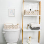 Ivory Boho Macrame Storage Baskets - Set of 2