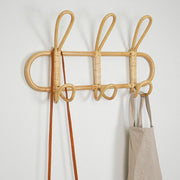 Woven Wall Hook Rack – Decorative Entryway Coat Hanger for Hats, Bags, Towels & Clothes-091620-cc