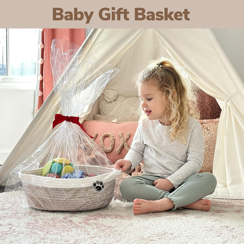 Mixed-Brown Woven Pet & Nursery Basket
