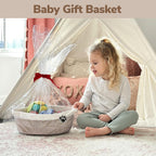 Mixed-Brown Woven Pet & Nursery Basket